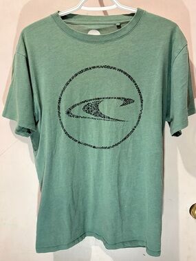O'Neill Men's Seafoam Green Short Sleeve Logo T-Shirt
